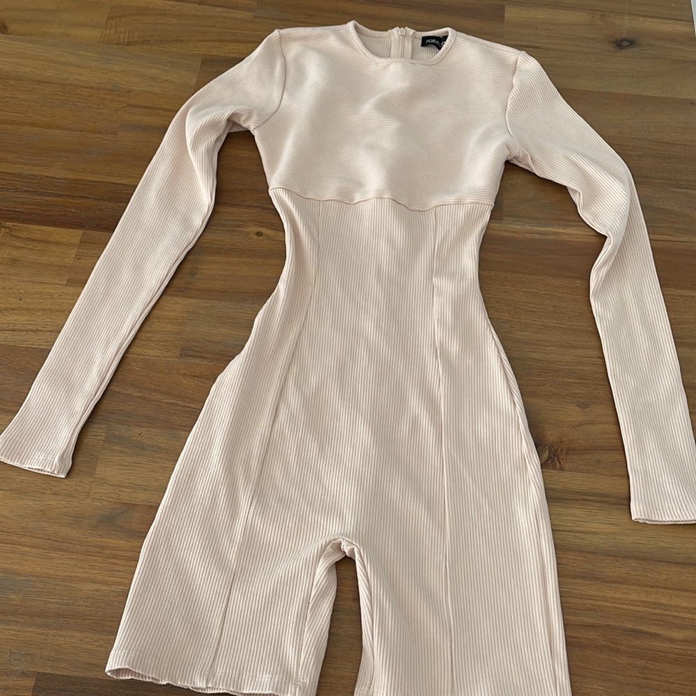 Naked Wardrobe size SMALL cream color Snatched collection